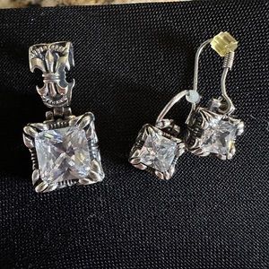 Silpada- Pendant and earrings, Vintage